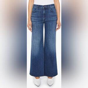 MOTHER THE HUSTLER ROLLER ANKLE HIGH-RISE WIDE-LEG JEANS Size 30